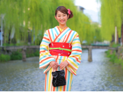 Retro kimono in Kyoto